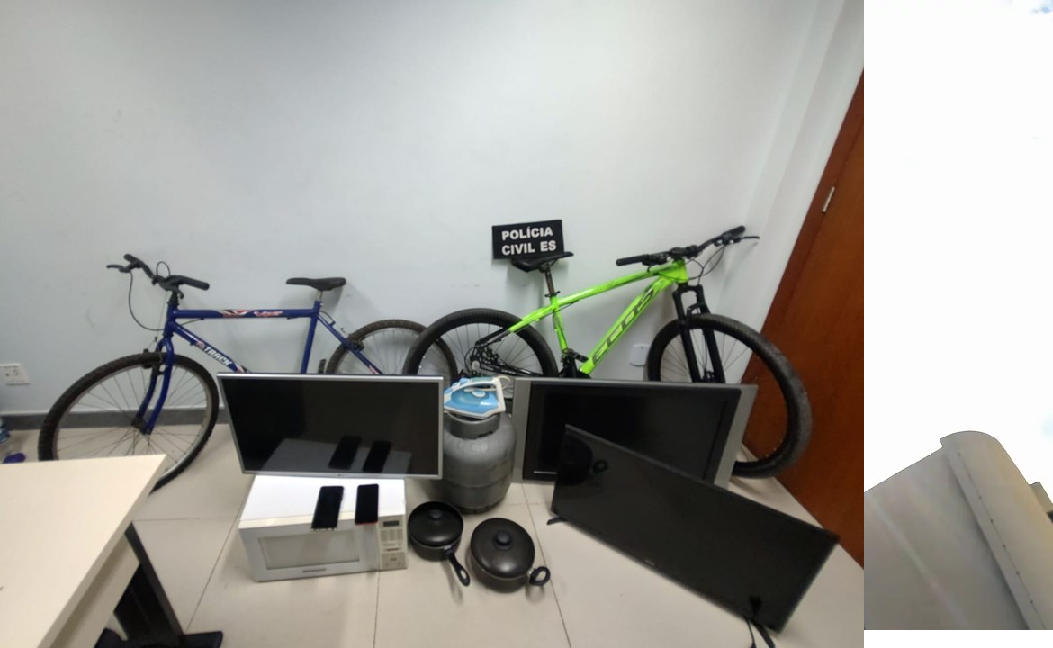 Polícia Civil recupera objetos furtados e identifica suspeitos em Itapemirim