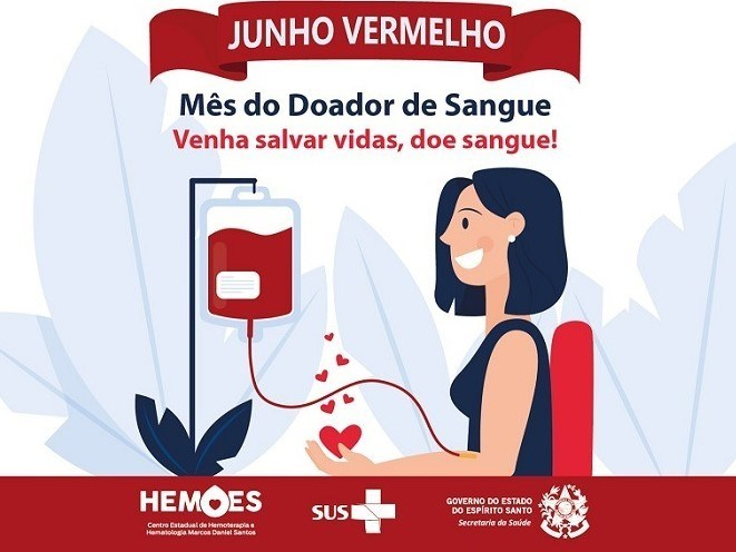 Junho Vermelho: mês dedicado ao Doador Voluntário de Sangue reforça importância da solidariedade que salva vidas