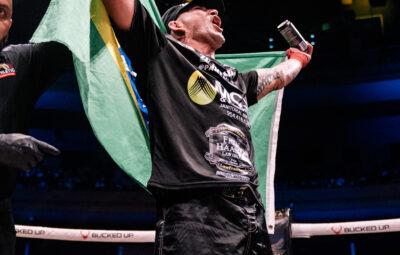 bkfc80 0119 400x255 - Paulo "Zé Doido" faz ótima luta e espanca norte-americano Wayna Reid no BKFC 80
