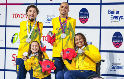 paralimpica 400x255 - Brasil chega a 12 medalhas no Mundial de Natação Paralímpica