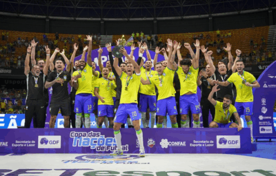 selecao de futsal 400x255 - Brasil conquista a Copa das Nações de Futsal