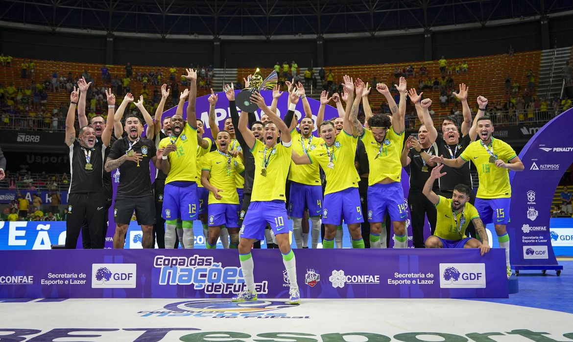 Brasil conquista a Copa das Nações de Futsal