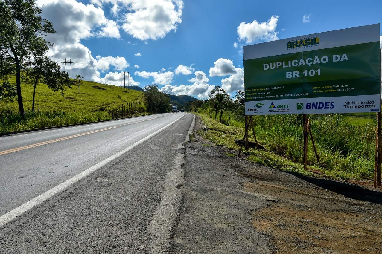 Obras de duplicação da BR 101 serão retomadas após mediação do Governo do Estado e da Bancada Federal capixaba