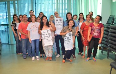 Treinamento de Professores Vi Ver Unimed 400x255 - Treinamento capacita professores para aplicarem teste de visão em alunos da rede pública municipal