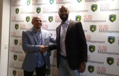 Vinicius Coelho Kanoute 1 400x255 - Porto Vitória F.C, do Espírito Santo, fecha parceria com consultoria do craque francês Kanouté