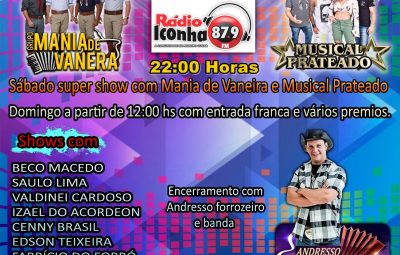 7º aniversário radio iconha 1 400x255 - Parabéns Pra Você: Rádio Iconhafm Realiza Festa Para Comemorar Aniversário de 07 Anos.