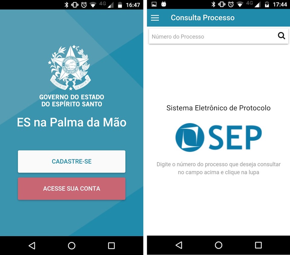Capixabas podem acompanhar processos administrativos no ES na Palma da Mão
