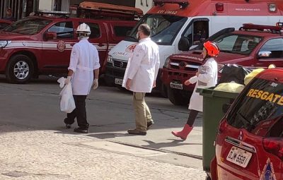 escombros do desabamento do prédio no Centro de São Paulo 400x255 - Bombeiros encontram novos restos mortais nos escombros do prédio que desabou no Centro de SP