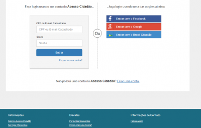 Acessocidadao 072018 400x255 - Serviços de login único dos governos federal e do ES fazem integração inédita no País