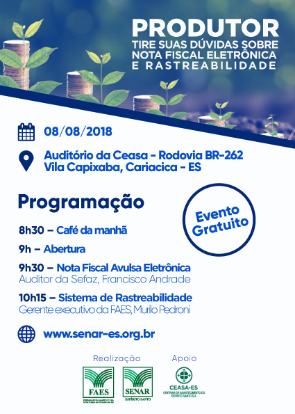 Palestras sobre nota fiscal eletrônica e rastreabilidade para produtores rurais