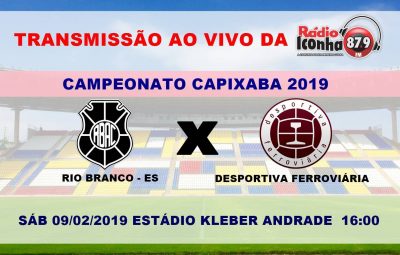 CAMPEONATO CAPIXABA RIO BRANCO X DESPORTIVA NESTE SABADO NO KLEBER ANDRADE 400x255 - Rádio Iconha FM transmite clássico Capixaba em Cariacica