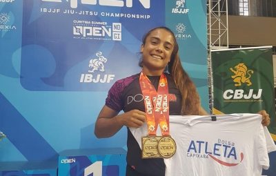 Thaís Loureiro 400x255 - Capixaba  leva duas medalhas de ouro em competição de jiu-jitsu