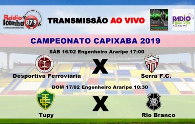 campeonato capixaba 2019 400x255 - Rádios Iconha FM, Vila Mix e Brasil Som se juntam e transmitem dois jogos nesse final de semana pelo Capixabão