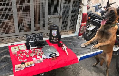 FOTO RELEASE 052 400x255 - OPERAÇÃO POLICIAL PRENDE ARMA E DROGAS EM ANCHIETA