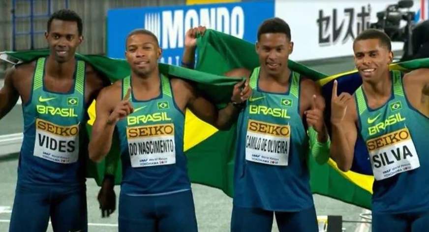Brasil é campeão mundial do revezamento 4×100 no Japão