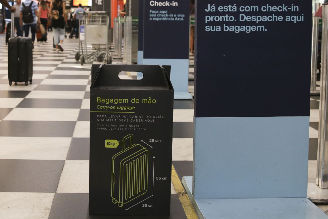 Mudanças nas regras para despachar bagagens já valem em Congonhas