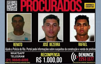procurados muzema 400x255 - Polícia Civil faz operação na Muzema, onde prédios desabaram no Rio