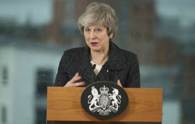 THERESA MAY 400x255 - Theresa May deixa oficialmente a liderança do Partido Conservador