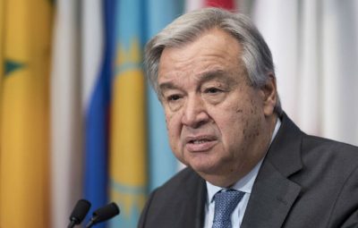 secretário geral da Organização das Nações Unidas ONU António Guterres 400x255 - Secretário-geral da ONU pede manutenção de acordo nuclear com Irã