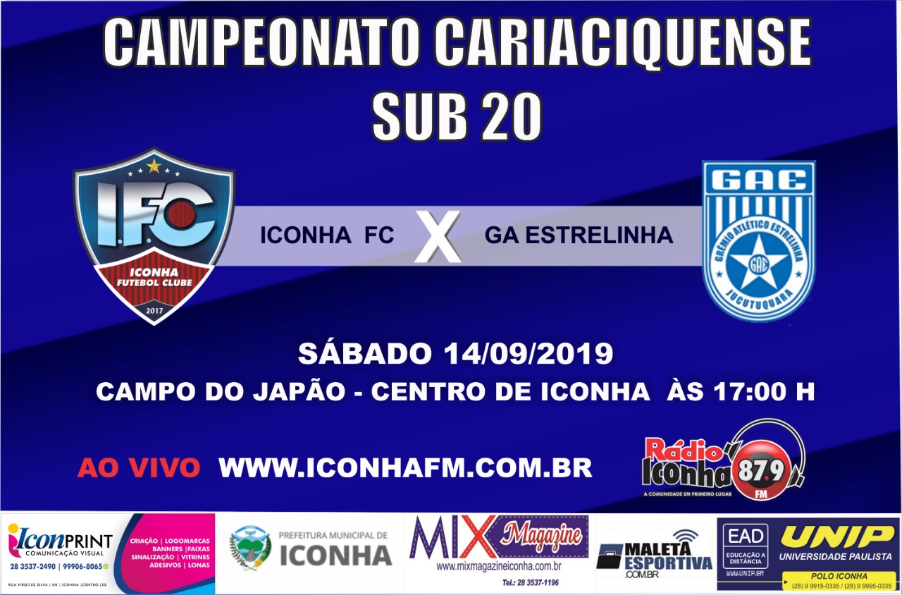 Em jogo adiado, Iconha FC recebe o GA Estrelinha neste sábado