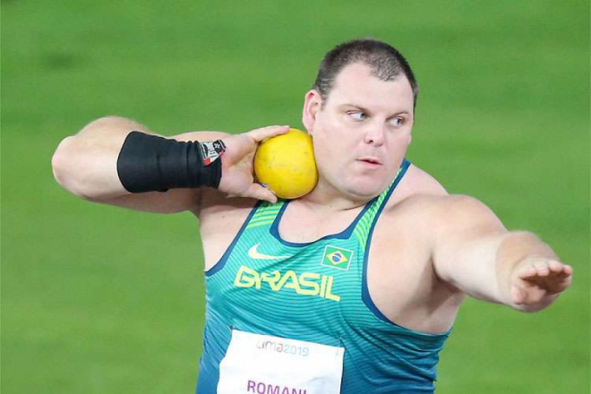 Darlan Romani é ouro no arremesso de peso nos JMM