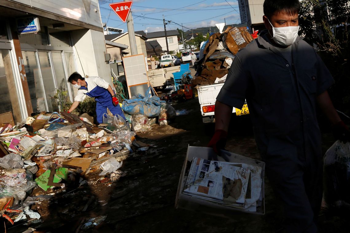 Prejuízos causados pelo Tufão Hagibis no Japão continuam a subir