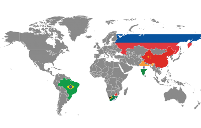 mapa brincs 400x255 - Líderes do Brics anunciam acordos para fortalecer bloco