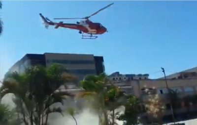acidente 400x255 - Helicóptero do Corpo de Bombeiros cai no Distrito Federal