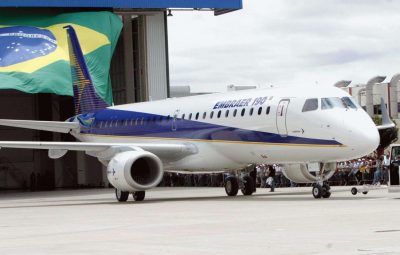 embraer 190 1 400x255 - Embraer sofre ataque cibernético e investiga ação e impactos