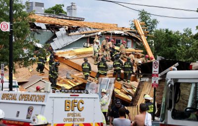 Predio em Washington desaba deixa uma pessoa presa e outras feridas 400x255 - Prédio em Washington desaba, deixa uma pessoa presa e outras feridas