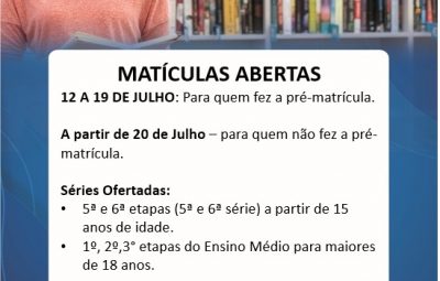 eja 1 400x255 - EEEFM Coronel Antonio Duarte - Educação de Jovens e Adultos (EJA) - Iconha/ES