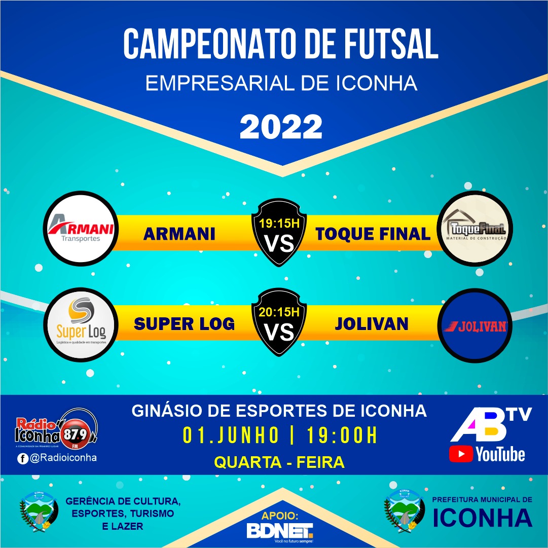 Briga na parte de cima: veja os jogos desta quarta-feira pelo Campeonato empresarial de Futsal de Iconha