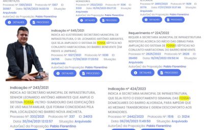 Publicacao do Facebook 940x788 px 400x255 - Vereador Pablo Florentino pede saneamento básico nos bairros de Anchieta , com urgência