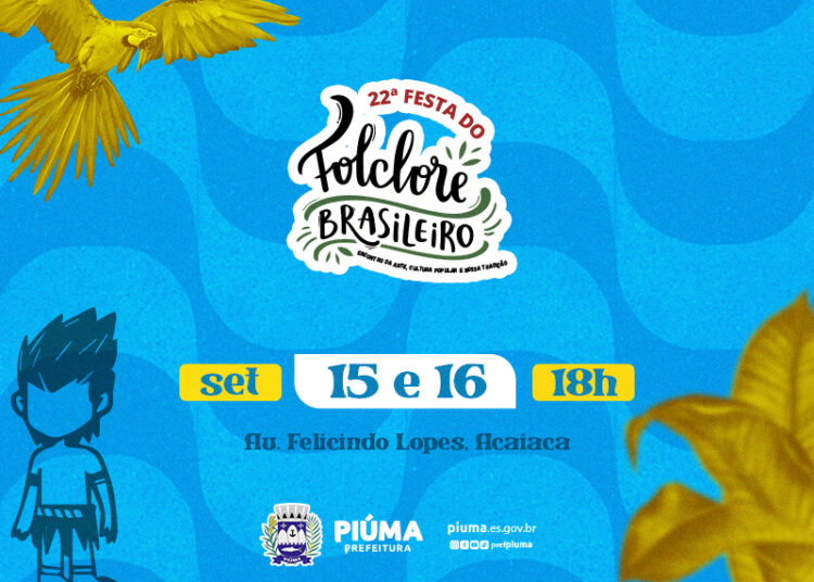 Piúma divulga programação da 22ª Festa do Folclore