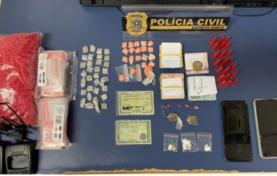 pc 400x255 - PCES prende suspeito de homicídio e apreende drogas durante operação em Viana