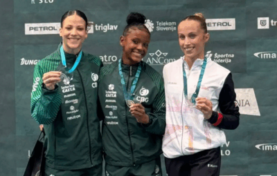 ginastica 400x255 - Ginástica brasileira faz dobradinhas em Copa do Mundo na Eslovênia