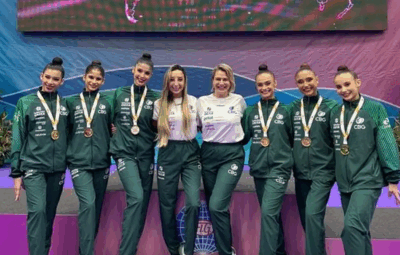 ginastica e ouro 400x255 - Ginástica Rítmica: Brasil fecha etapa da Copa do Mundo com três ouros