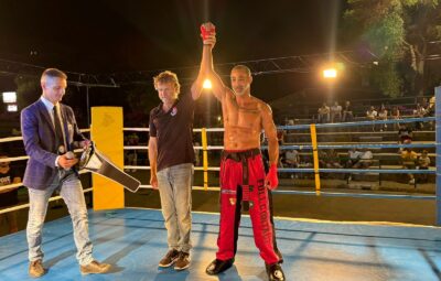 WhatsApp Image 2025 06 22 at 04.29.59 400x255 - Laécio Nunes vence italiano em revanche de torneio de kickboxing, na Itália