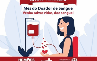 doe sangue 400x255 - Junho Vermelho: mês dedicado ao Doador Voluntário de Sangue reforça importância da solidariedade que salva vidas