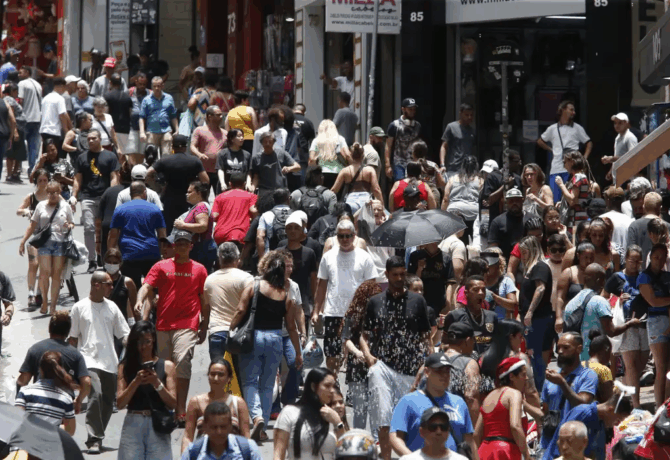 brasil 1 670x460 - População brasileira chega a 213,4 milhões em julho de 2025