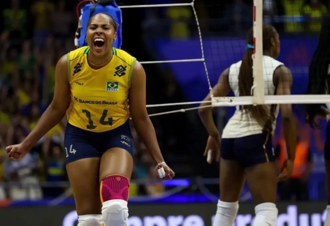 brasil 670x460 - Brasil sofre, mas bate Itália por 3 sets a 2 na Liga das Nações